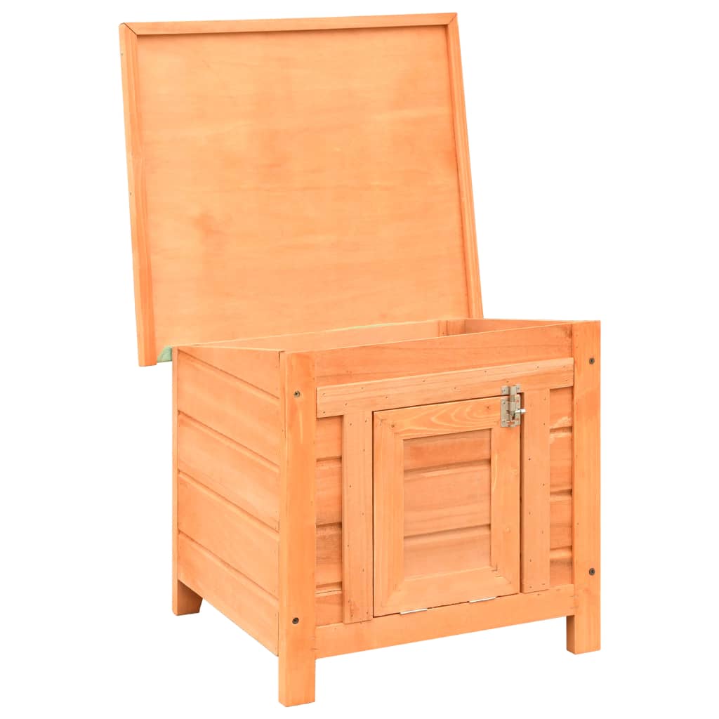 Cuccia per Gatti in Legno di Pino e Abete 50x46x43,5 cm - homemem39