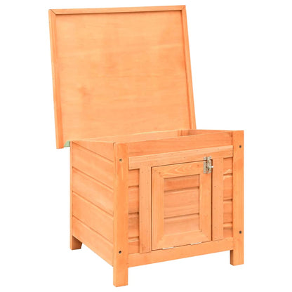 Cuccia per Gatti in Legno di Pino e Abete 50x46x43,5 cm - homemem39