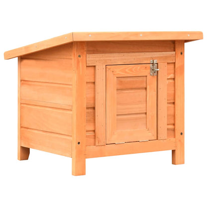 Cuccia per Gatti in Legno di Pino e Abete 50x46x43,5 cm - homemem39