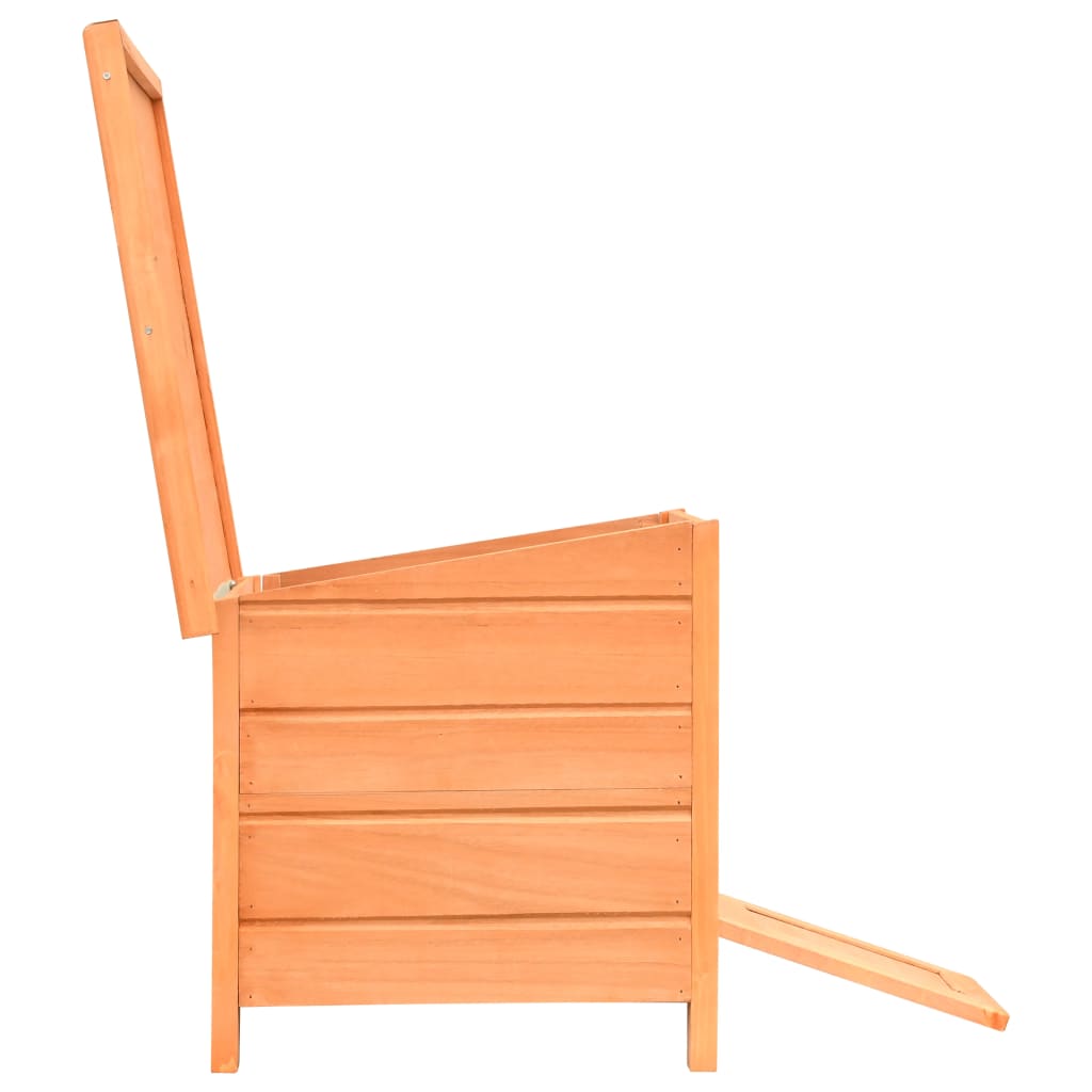 Cuccia per Gatti in Legno di Pino e Abete 50x46x43,5 cm - homemem39