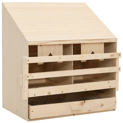 Casetta Cova per Galline 2 Scomparti 63x40x65 cm Legno di Pino - homemem39