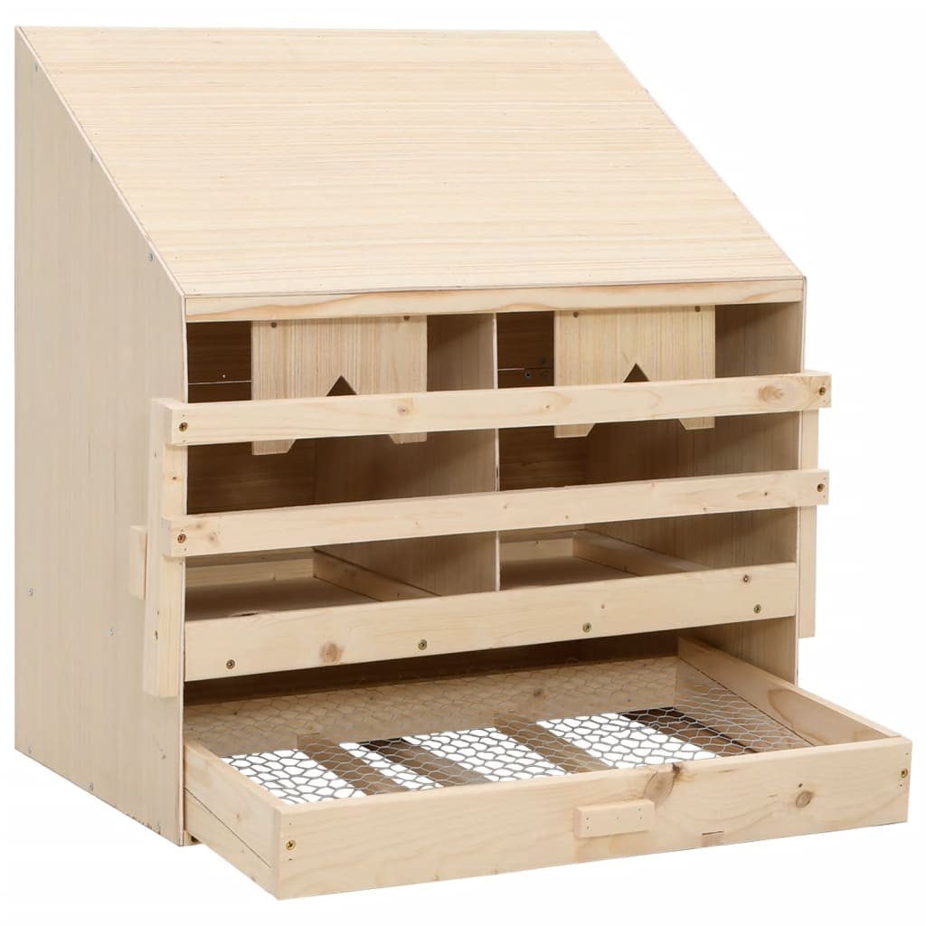 Casetta Cova per Galline 2 Scomparti 63x40x65 cm Legno di Pino - homemem39