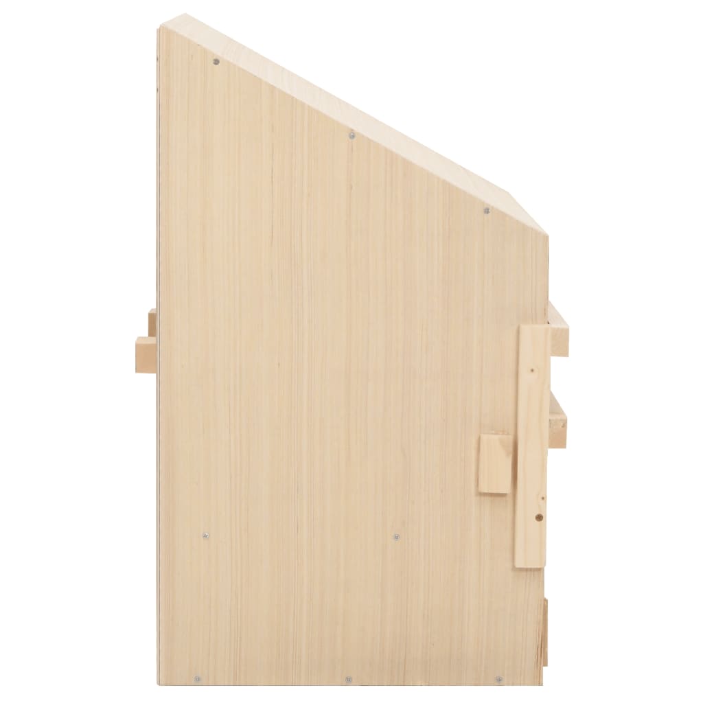 Casetta Cova per Galline 2 Scomparti 63x40x65 cm Legno di Pino - homemem39