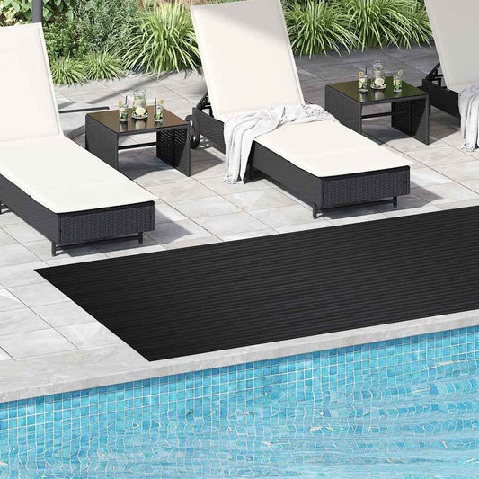 Tappetino Antiscivolo in Gomma 1,5x4 m 3 mm a Coste Larghe