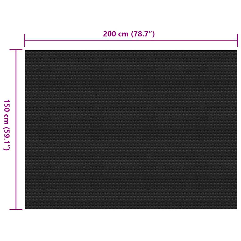 Tappetino Antiscivolo in Gomma 1,5x2 m 3 mm a Pois