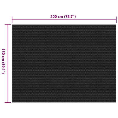 Tappetino Antiscivolo in Gomma 1,5x2 m 3 mm a Pois