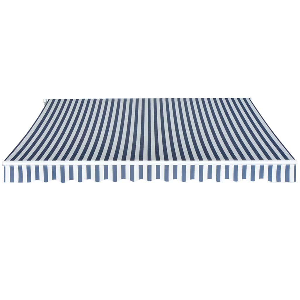 Tendone manuale 3,5 x 2,5 m Strisce Blu e Bianche