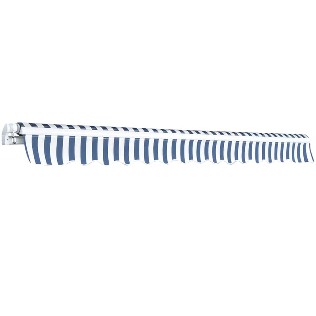 Tendone manuale 3,5 x 2,5 m Strisce Blu e Bianche