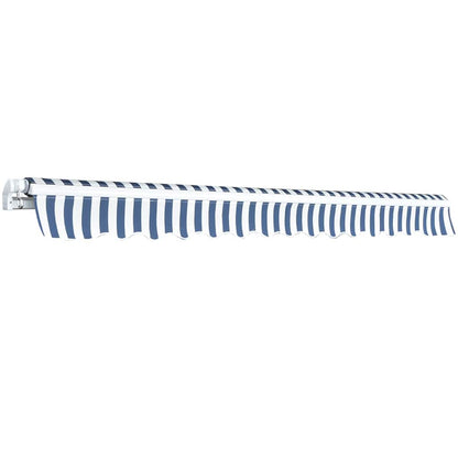 Tendone manuale 3,5 x 2,5 m Strisce Blu e Bianche