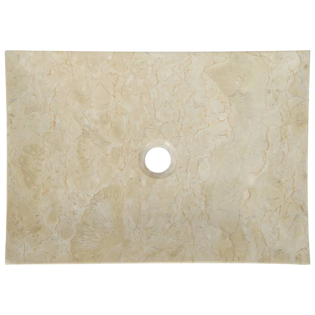 Lavandino 50x35x12 cm in Marmo Crema | homemem39