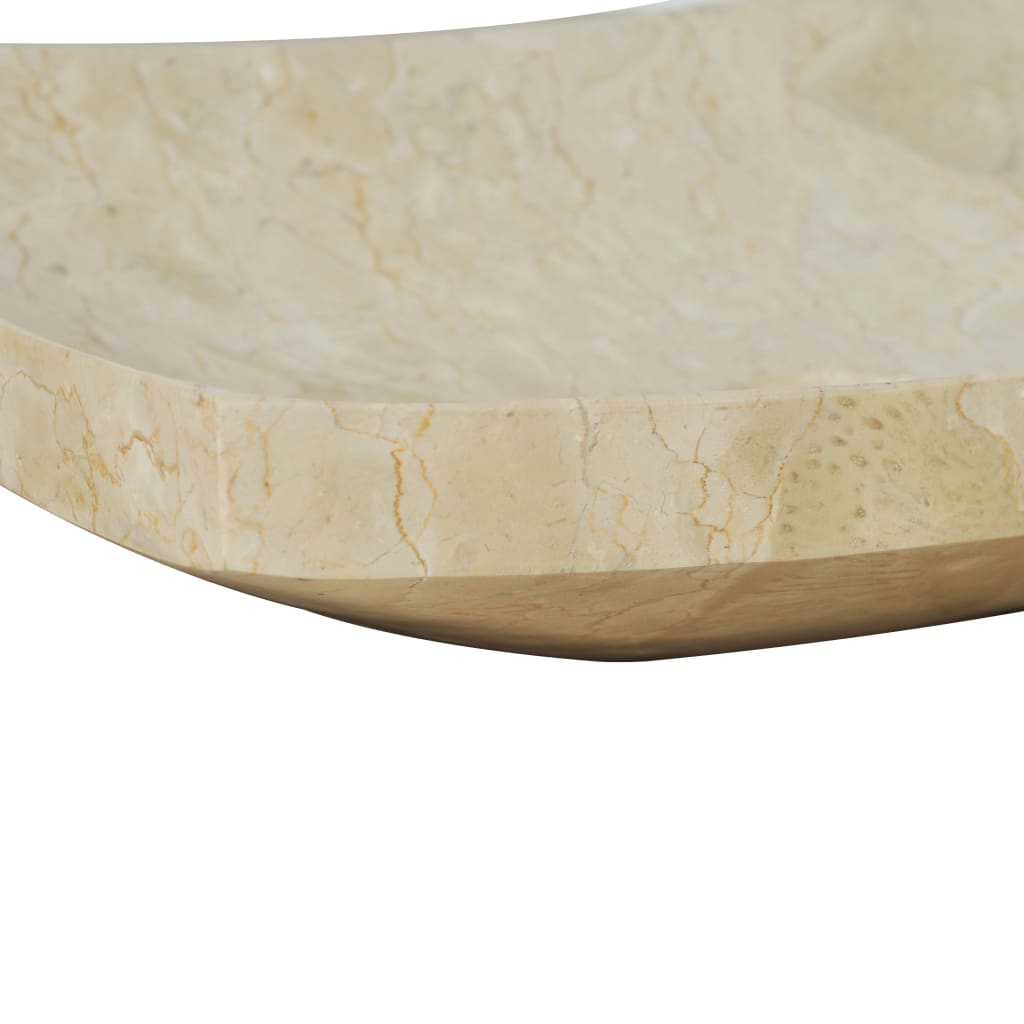 Lavandino 50x35x12 cm in Marmo Crema | homemem39