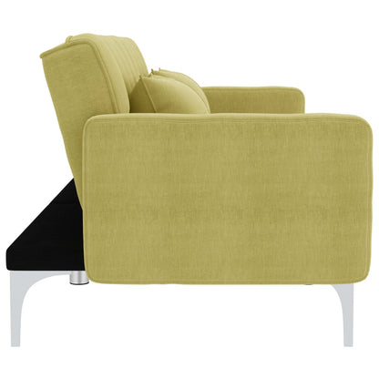 Divano Letto in Tessuto Verde