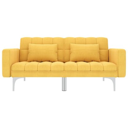 Divano Letto Giallo in Tessuto