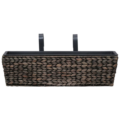 Fioriere 2 pz in Giacinto Intrecciato Marrone - homemem39