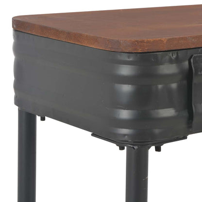 Tavolo Consolle 2 Cassetti 120x30x75 cm in Massello di Abete | homemem39