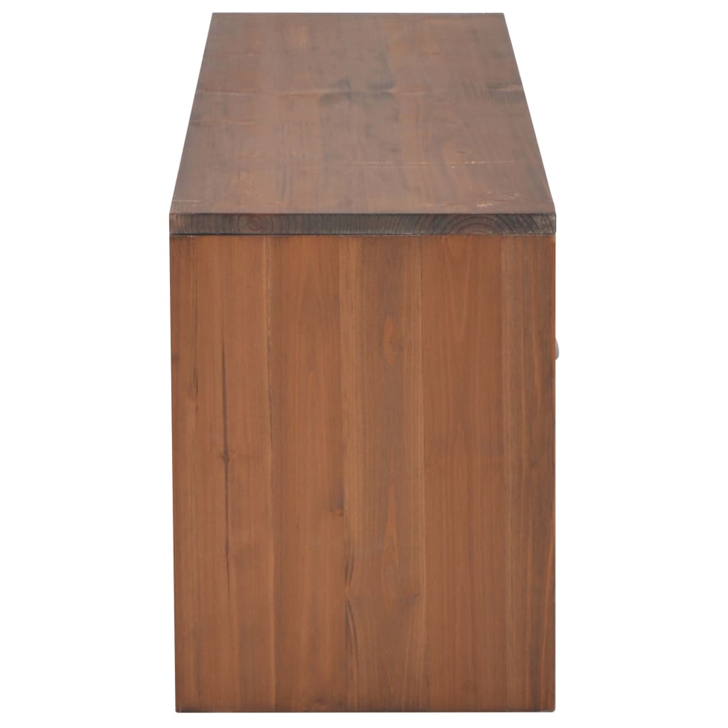 Mobile TV con 4 Cassetti 120x30x40cm in Legno Massello di Abete - homemem39
