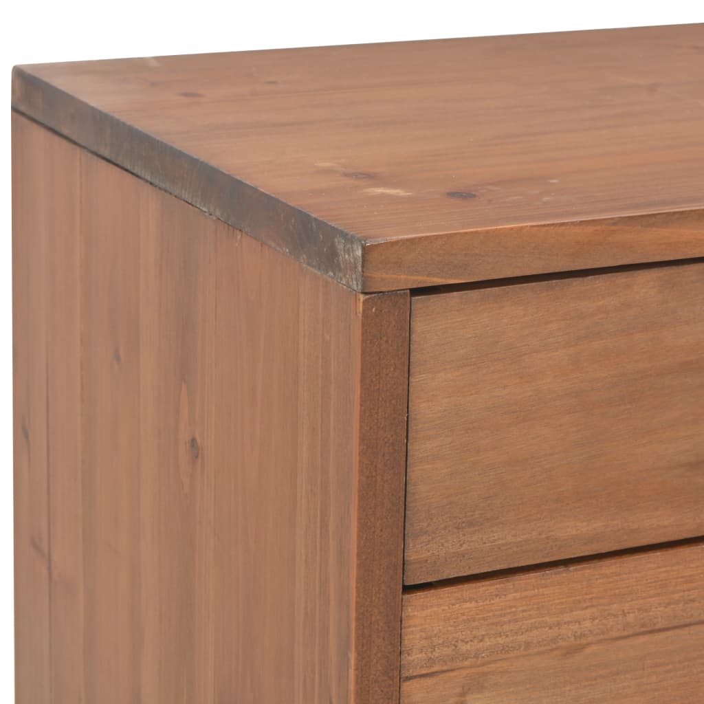 Mobile TV con 4 Cassetti 120x30x40cm in Legno Massello di Abete - homemem39