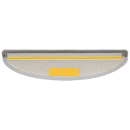 Tappetini per Scale 15 pz Grigio Chiaro 56x17x3 cm - homemem39