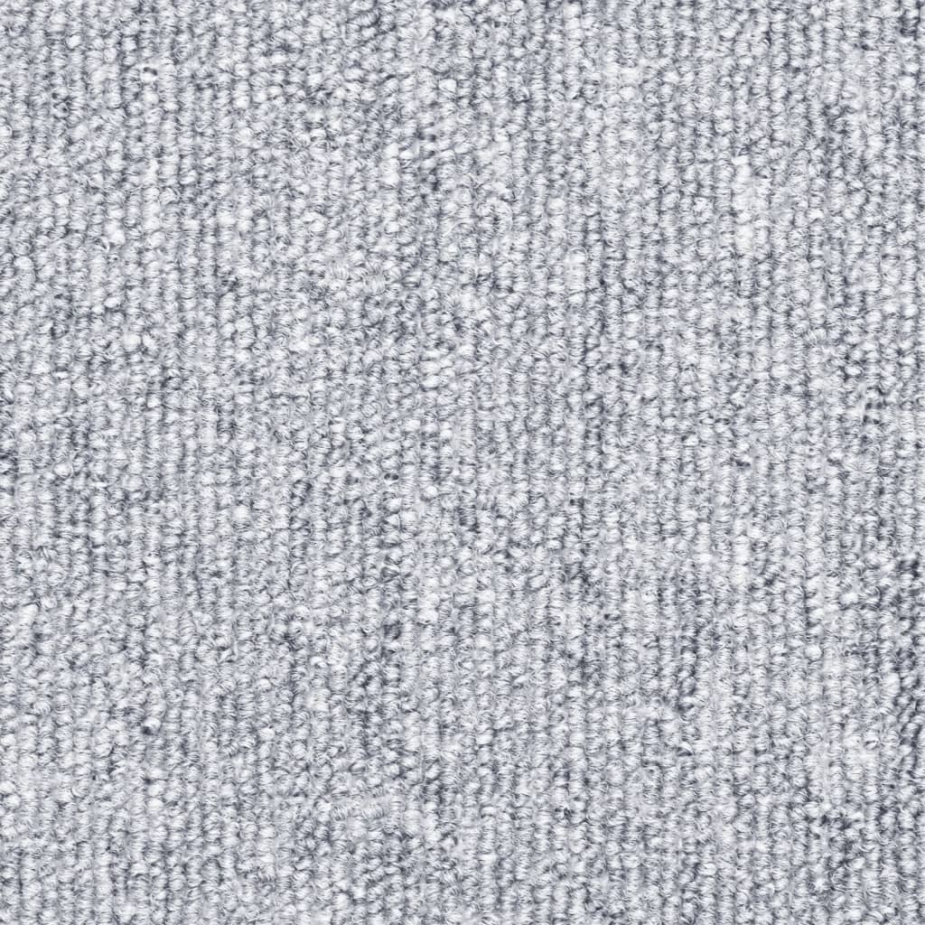 Tappetini per Scale 15 pz Grigio Chiaro 56x17x3 cm - homemem39