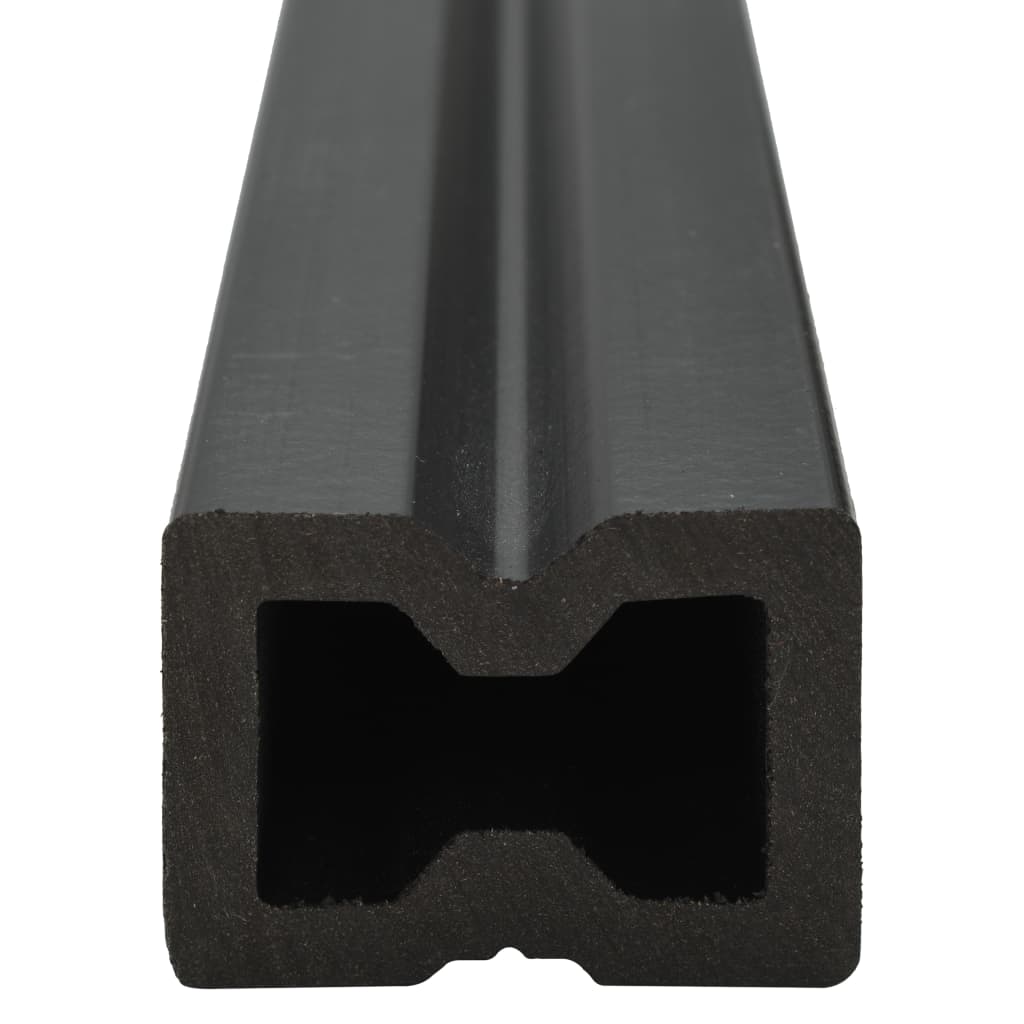 Pavimento Esterni in WPC Cavo Accessori 10m² 2,2m Marrone Scuro - homemem39