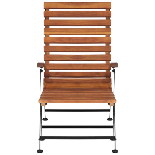 Sedia a Sdraio per Esterni in Legno Massello d'Acacia - homemem39