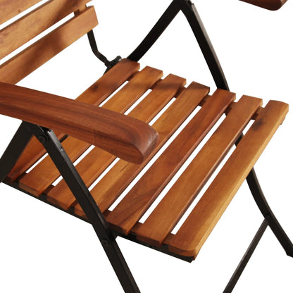 Sedie Reclinabili da Giardino 2 pz in Legno Massello d'Acacia | homemem39