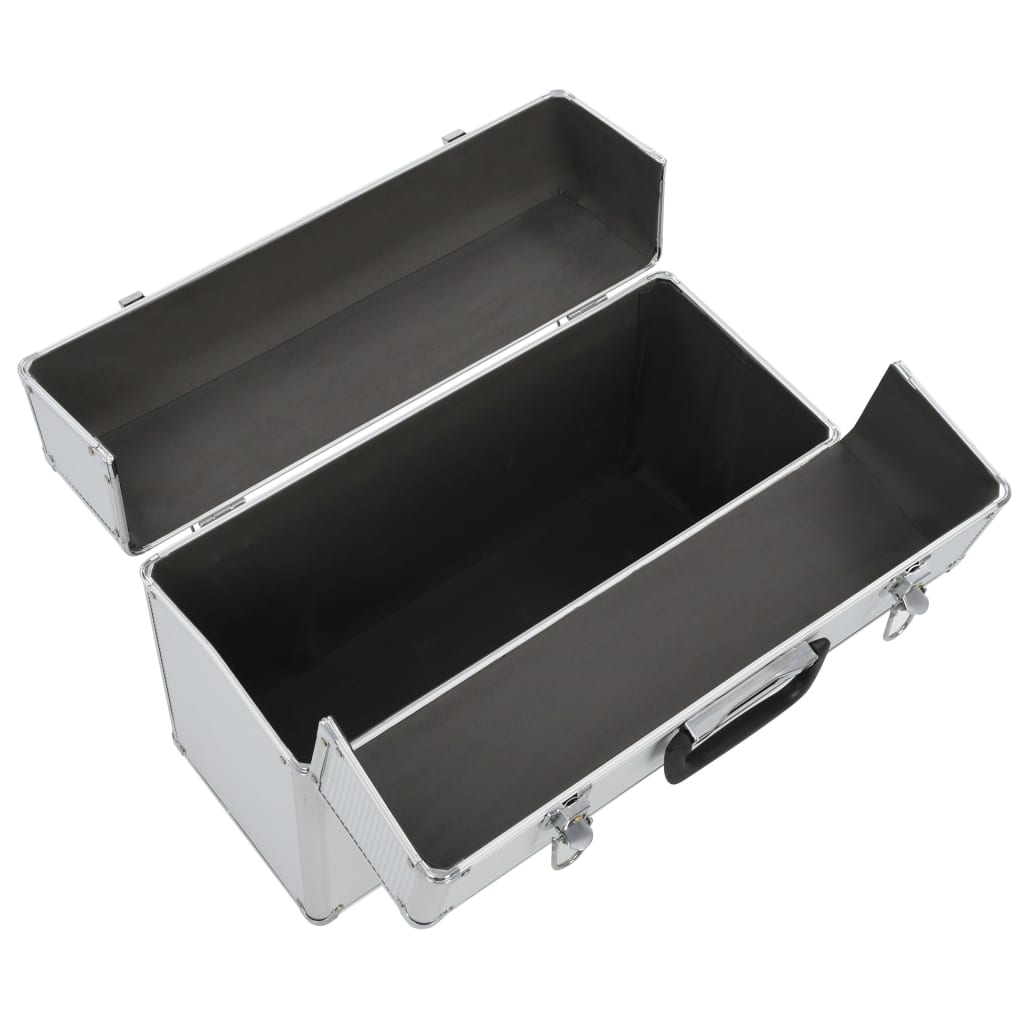 Valigetta per Attrezzi 47x36x20 cm Argento in Alluminio | homemem39