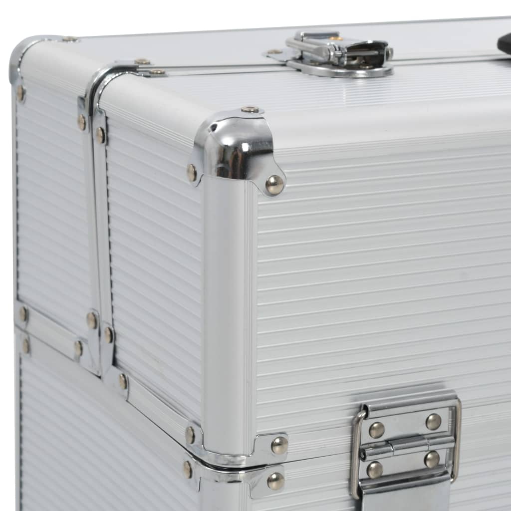 Valigetta per Attrezzi 47x36x20 cm Argento in Alluminio | homemem39