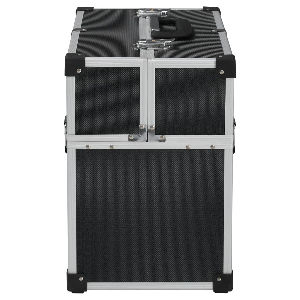 Valigetta per Attrezzi 38x22,5x34 cm Nera in Alluminio | homemem39