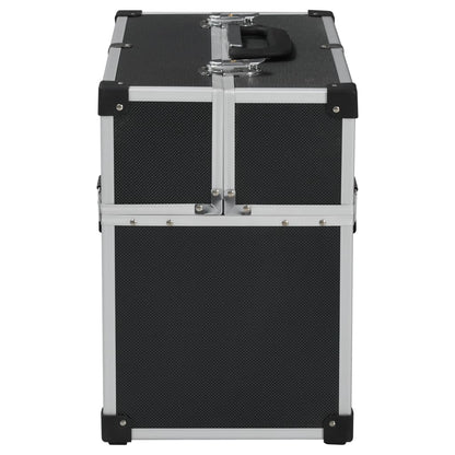 Valigetta per Attrezzi 38x22,5x34 cm Nera in Alluminio | homemem39