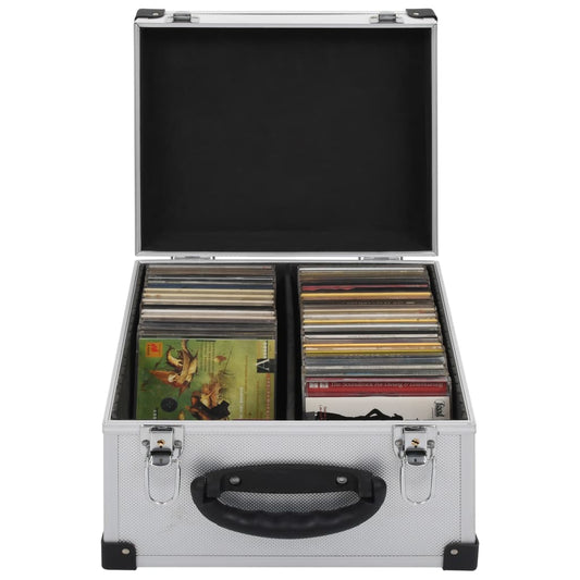 Custodia CD per 40 CD in Alluminio ABS Argento - homemem39
