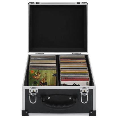 Custodia CD per 40 CD in Alluminio ABS Nero - homemem39