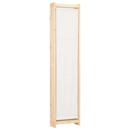 Divisorio a 4 Pannelli Crema 160x170x4 cm in Tessuto