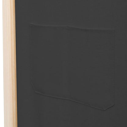 Divisorio a 3 Pannelli Grigio 120x170x4 cm in Tessuto | homemem39