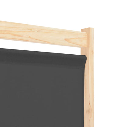 Divisorio a 4 Pannelli Grigio 160x170x4 cm in Tessuto | homemem39
