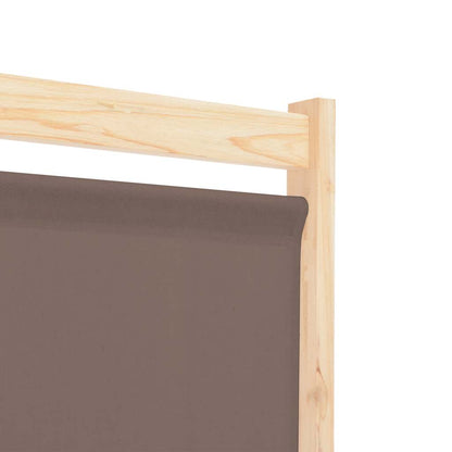 Divisorio a 6 Pannelli Marrone 240x170x4 cm in Tessuto | homemem39