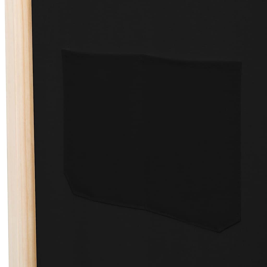Divisorio a 3 Pannelli Nero 120x170x4 cm in Tessuto | homemem39