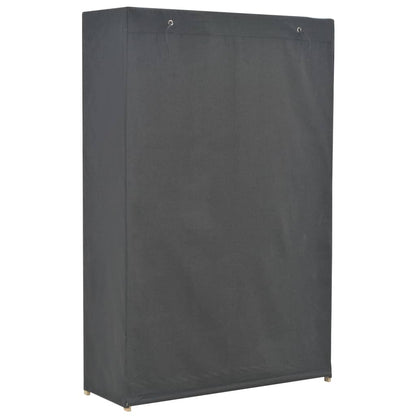 Armadio a 3 Ripiani Grigio 110x40x170 cm in Tessuto - homemem39