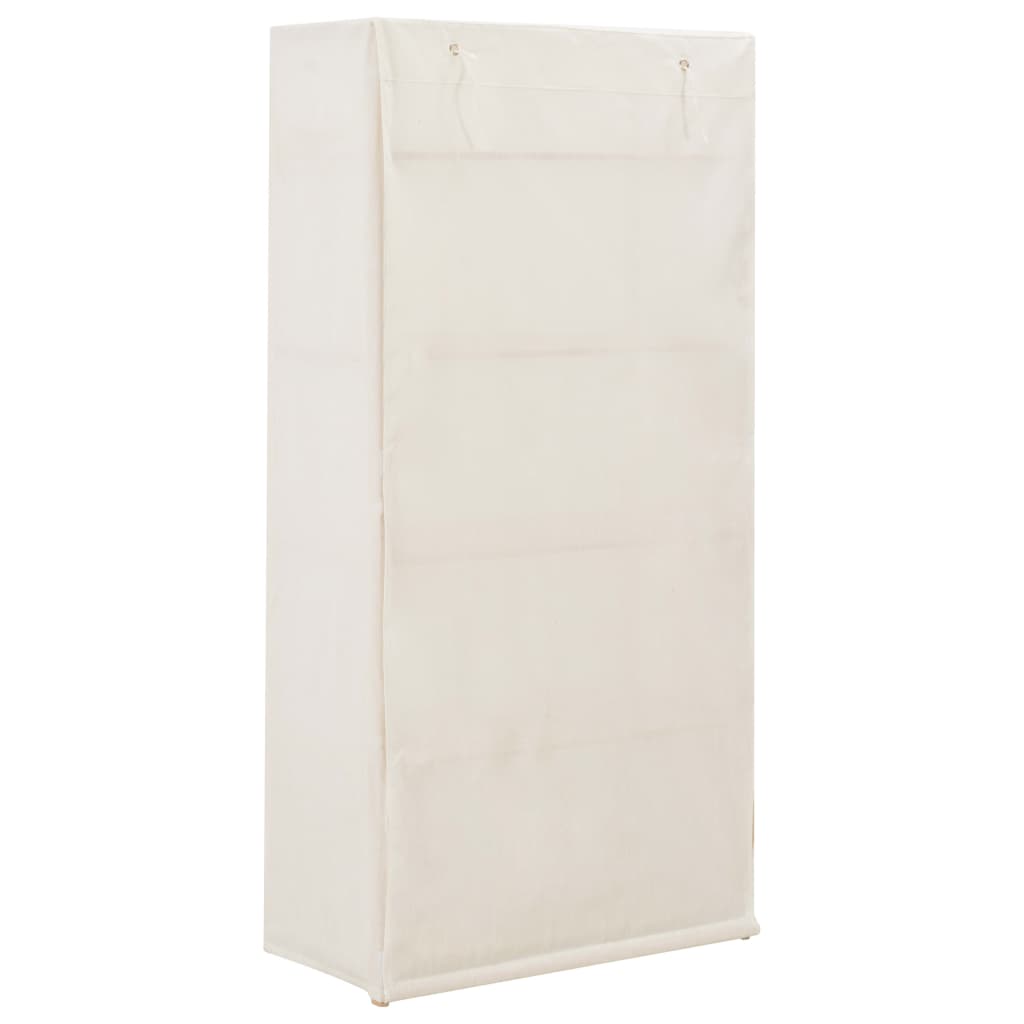 Armadio Bianco 79x40x170 cm in Tessuto - homemem39