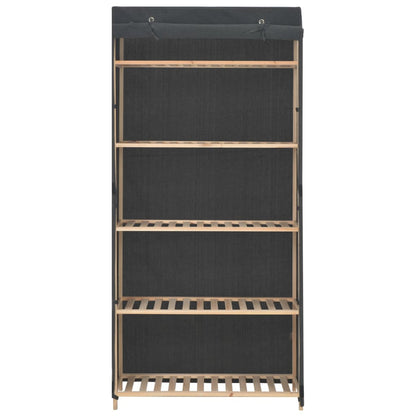 Armadio Grigio 79x40x170 cm in Tessuto - homemem39