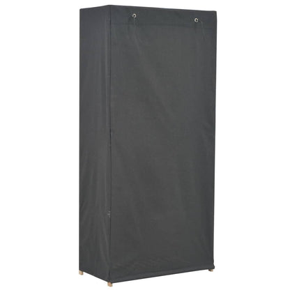 Armadio Grigio 79x40x170 cm in Tessuto - homemem39