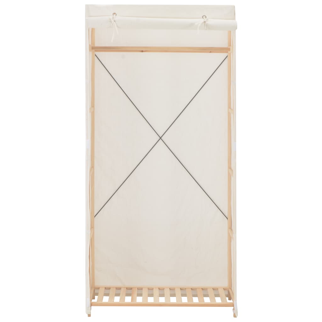 Armadio Bianco 79x40x170 cm in Tessuto - homemem39