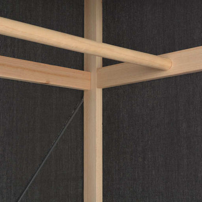 Armadio Grigio 79x40x170 cm in Tessuto