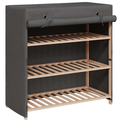 Scarpiera con Rivestimento Grigia 79x40x80 cm in Tessuto | homemem39