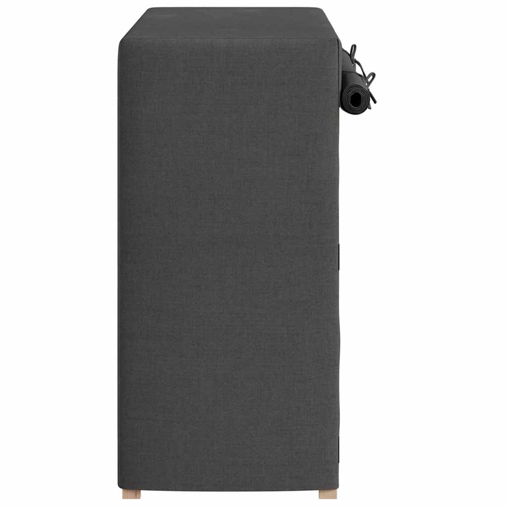 Scarpiera con Rivestimento Grigia 79x40x80 cm in Tessuto | homemem39