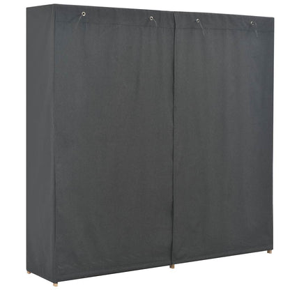Armadio Grigio 200x40x170 cm in Tessuto | homemem39