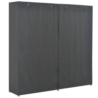 Armadio Grigio 200x40x170 cm in Tessuto - homemem39