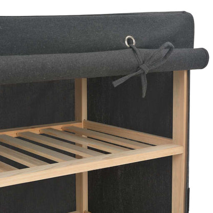 Armadio Grigio 200x40x170 cm in Tessuto | homemem39