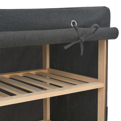 Armadio Grigio 200x40x170 cm in Tessuto - homemem39