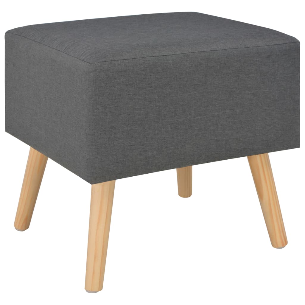 Comodino Grigio Scuro 40x35x40 cm in Tessuto - homemem39
